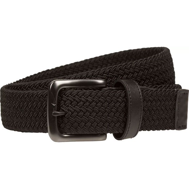 NIKE GOLF MEN’S MULTI-WEAVE STRETCH WOVEN BELT BLACK SIZE: L (38-40) NEW!! 1423