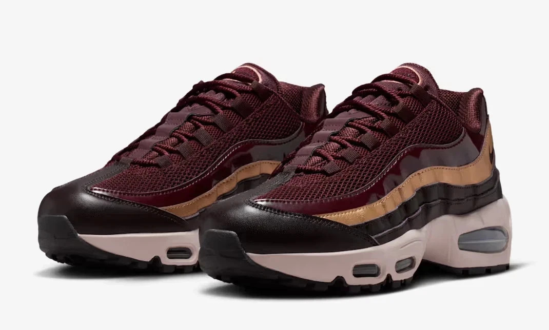 Nike Air Max 95 SE Burgundy Crush/Metallic Red Shoes IB6398-600 Women’s sz 6-10