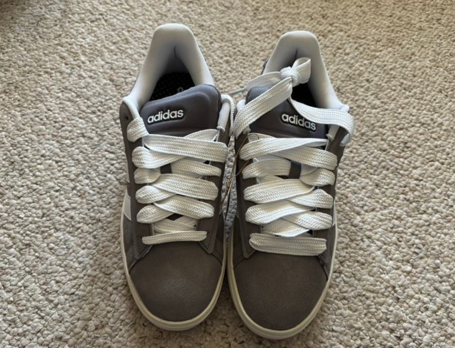 Adidas Grand Court Alpha Men’s Sneakers Size 9.5 Grey White Casual Shoes New