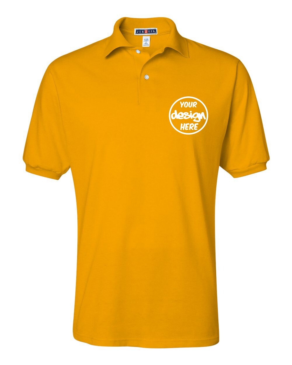 Ink Stitch Design Your Own Custom Logo Texts Stitching Men Jersey Polo Shirts