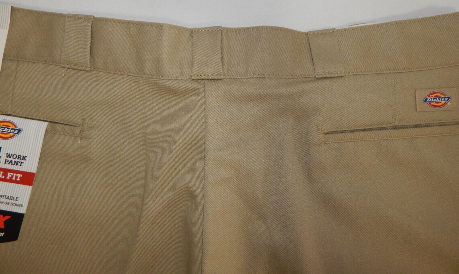 Dickies Men’s 874 khaki Work Pant Original Fit -FLEX- size 42×32 New With Tags