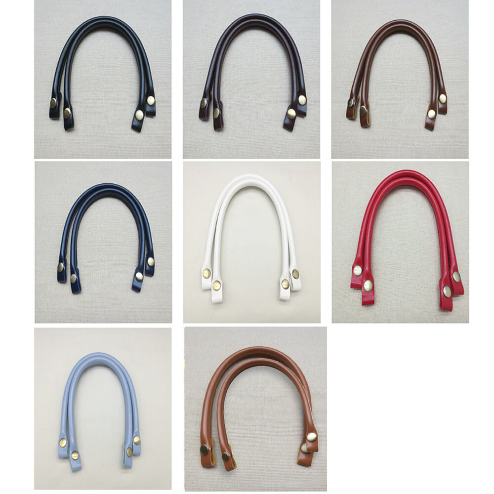 2PCS Leather Bag Handles Replacement Shoulder Bag Handbag Tote Bag Strap Handle