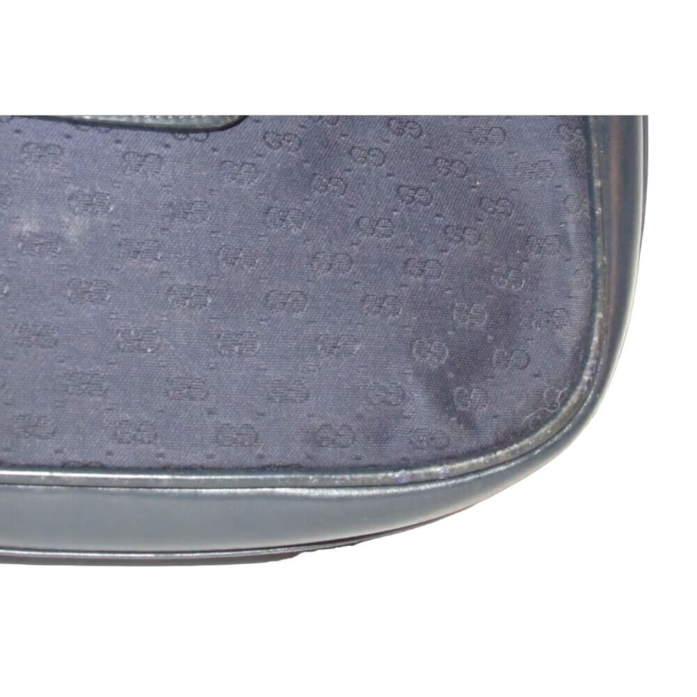Gucci blue micro Guccissima 1955 horse-bit shoulder/crossbody