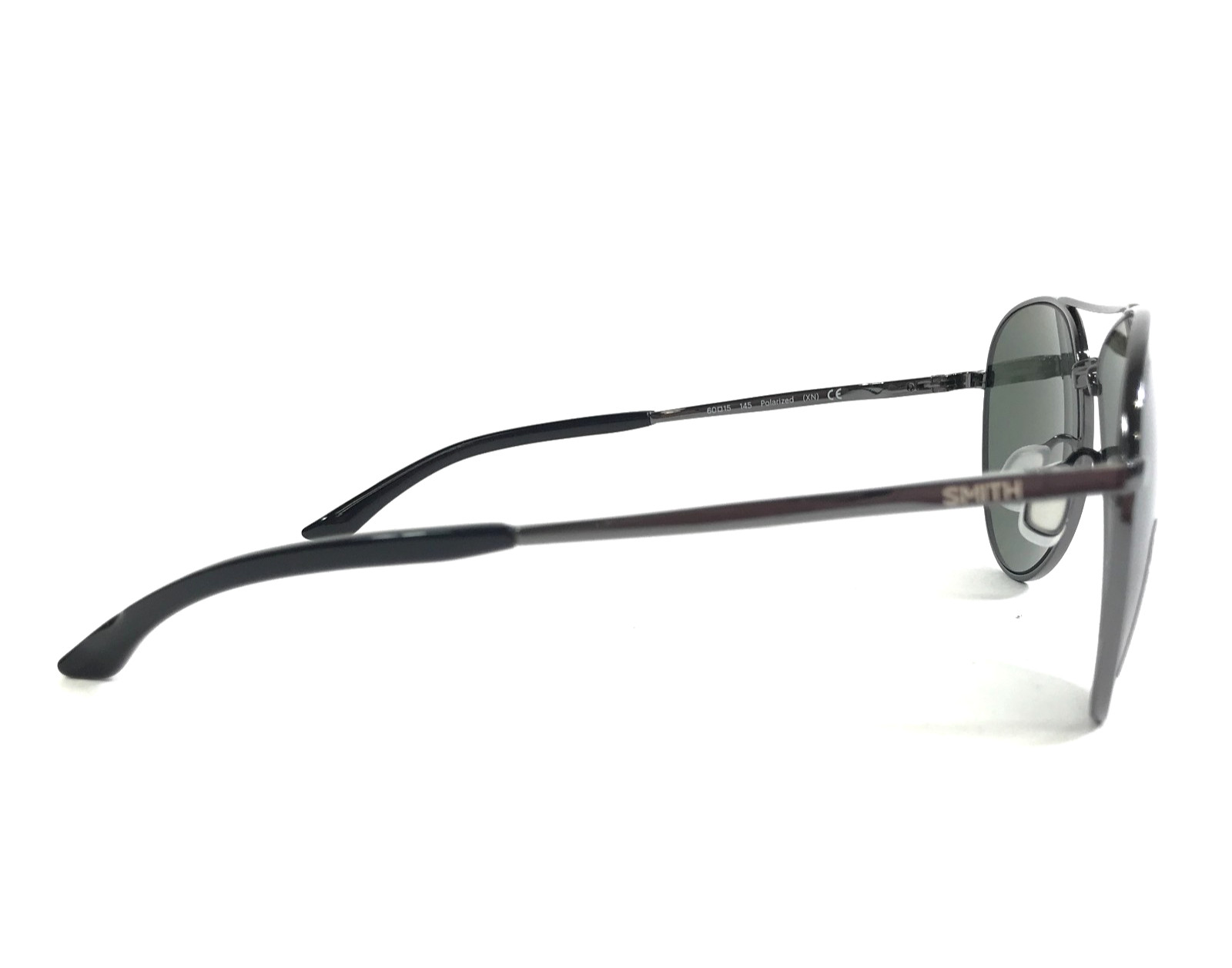 Smith Sunglasses Layback KJ1 X5 Gunmetal Frames with Dark Green Polarized Lenses