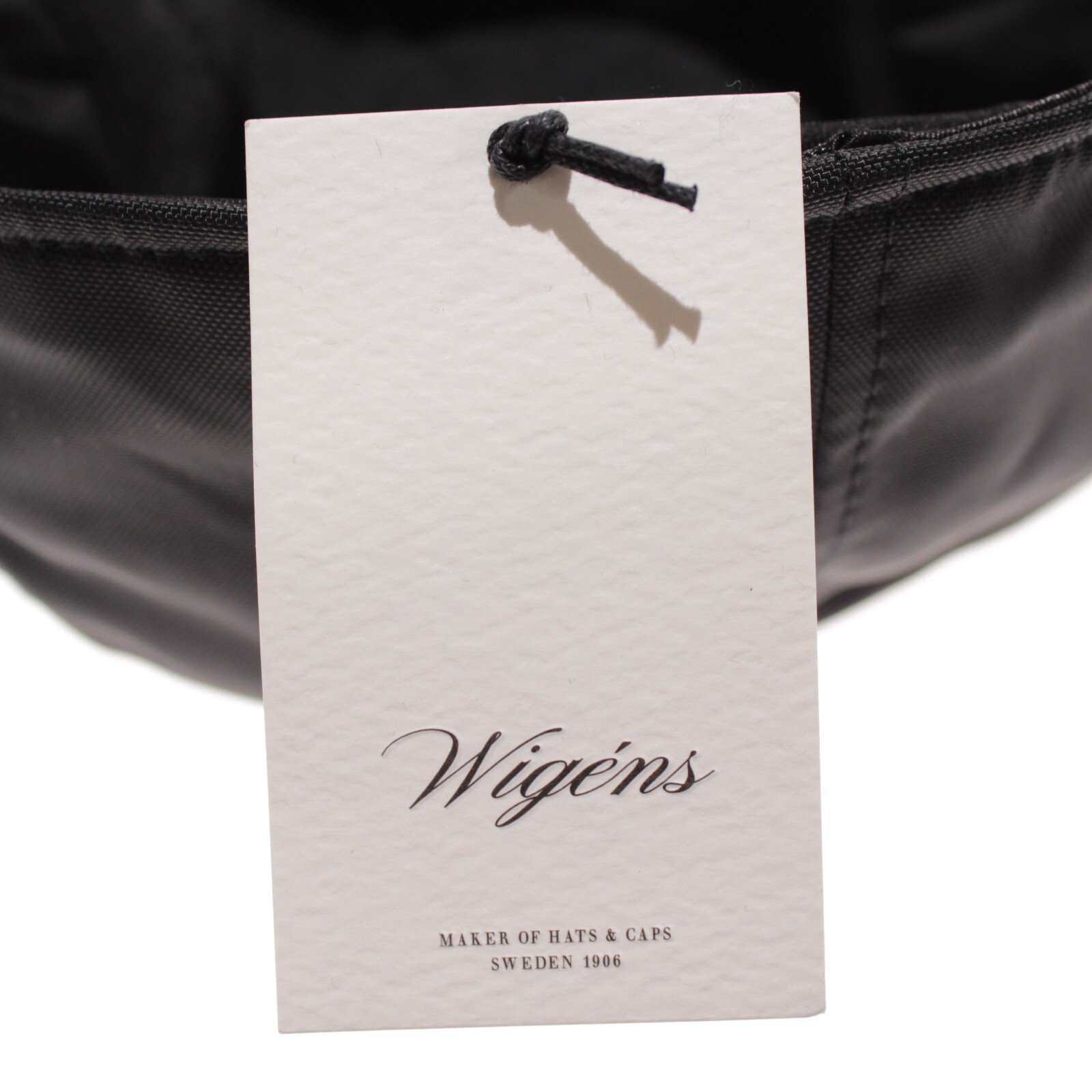 Wigens NWT Baseball Cap w/ Ear Flaps Size 59, 7 & 3/8ths in Black 100% Polyamide