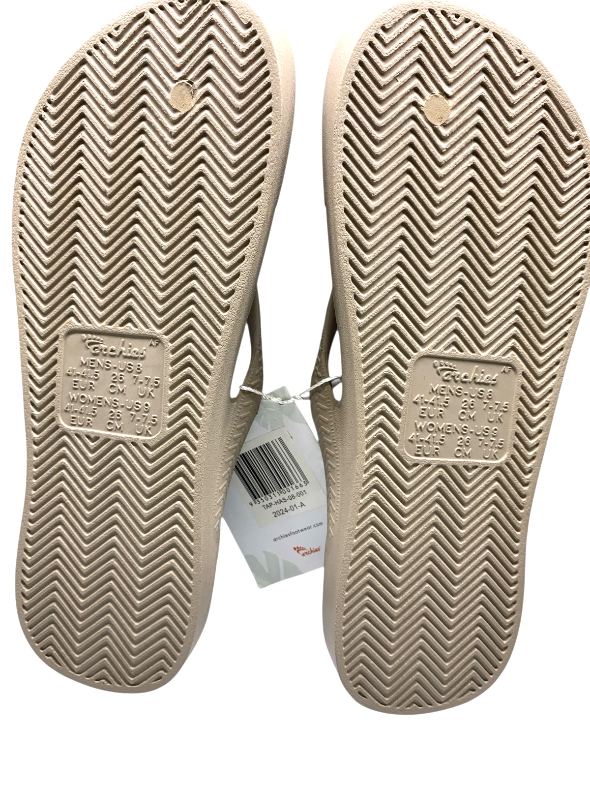 Archies Arch Support Thong Flip Flops NWT Unisex-Ass Colors- M7/W8- M6/W7- M8/W9