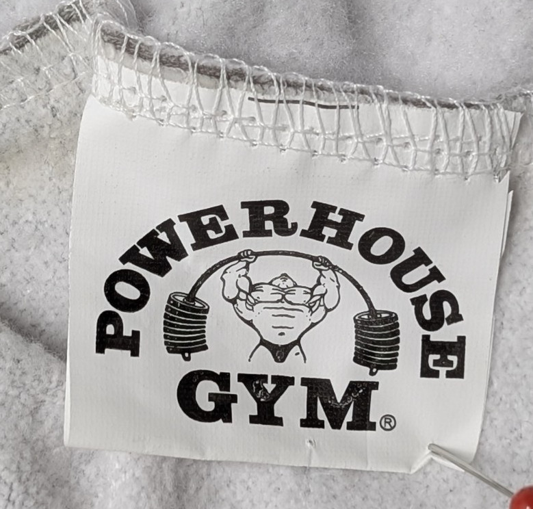 Powerhouse Gym Est 1974 Gray Camo Pullover Hoodie Sweatshirt XL 60/40 Cotton