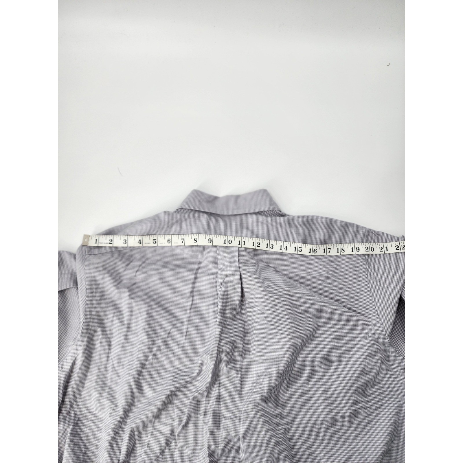Daniel Cremieux Collection Mens Grey Houndstooth Cotton Button Down Shirt Large