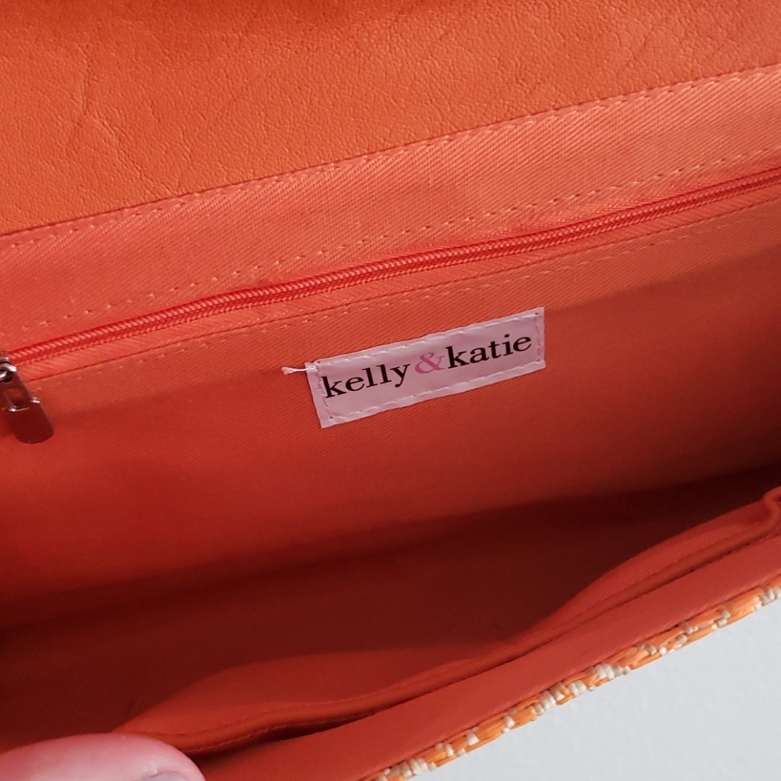 Kelly & Katie Fall Straw Flap Clutch