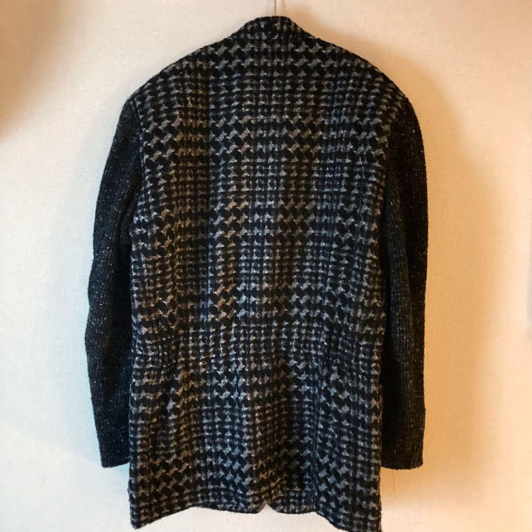 Vintage 80s Issey Miyake Collarless Wool Jacket