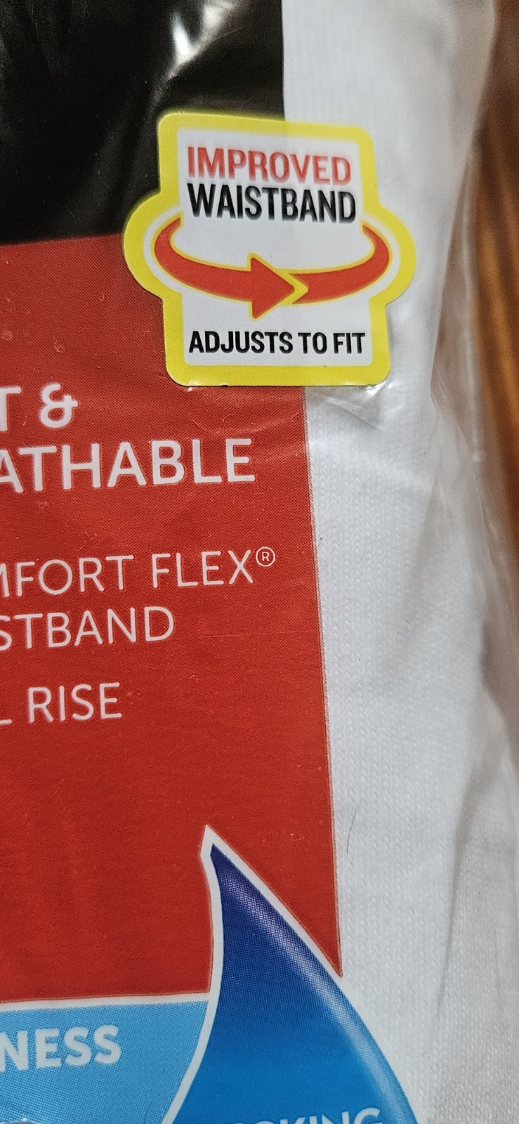 HANES TAGLESS 6 BRIEFS 100% cotton flex waistband full rise men 2XL breathable