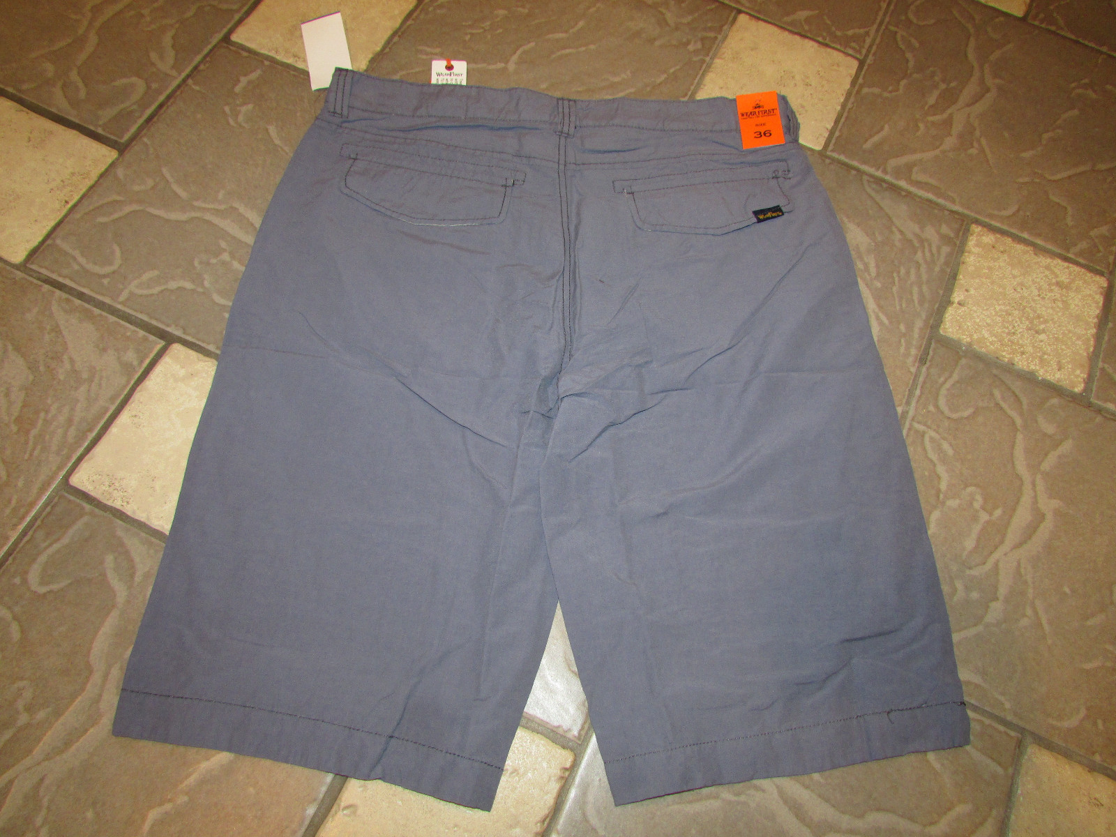 NEW WEAR FIRST WEARFIRST GRAY SHORTS MENS 34 M01C90 FREE SHIP