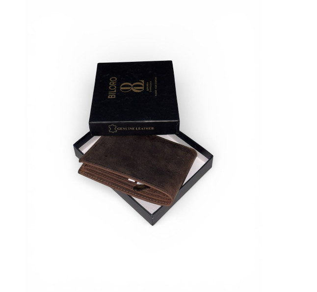 Premium Hunter Leather Wallet – Coffee Brown (Custom Name)