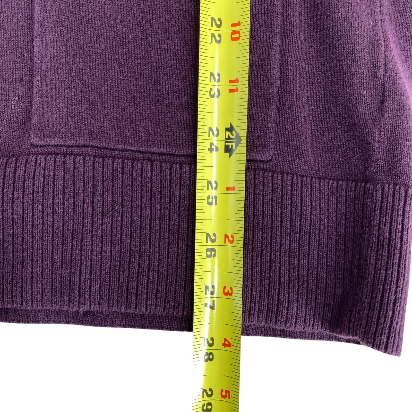 Jeanne Pierre Womens Sweater Size Small Purple Pullover Boat Neck Pockets