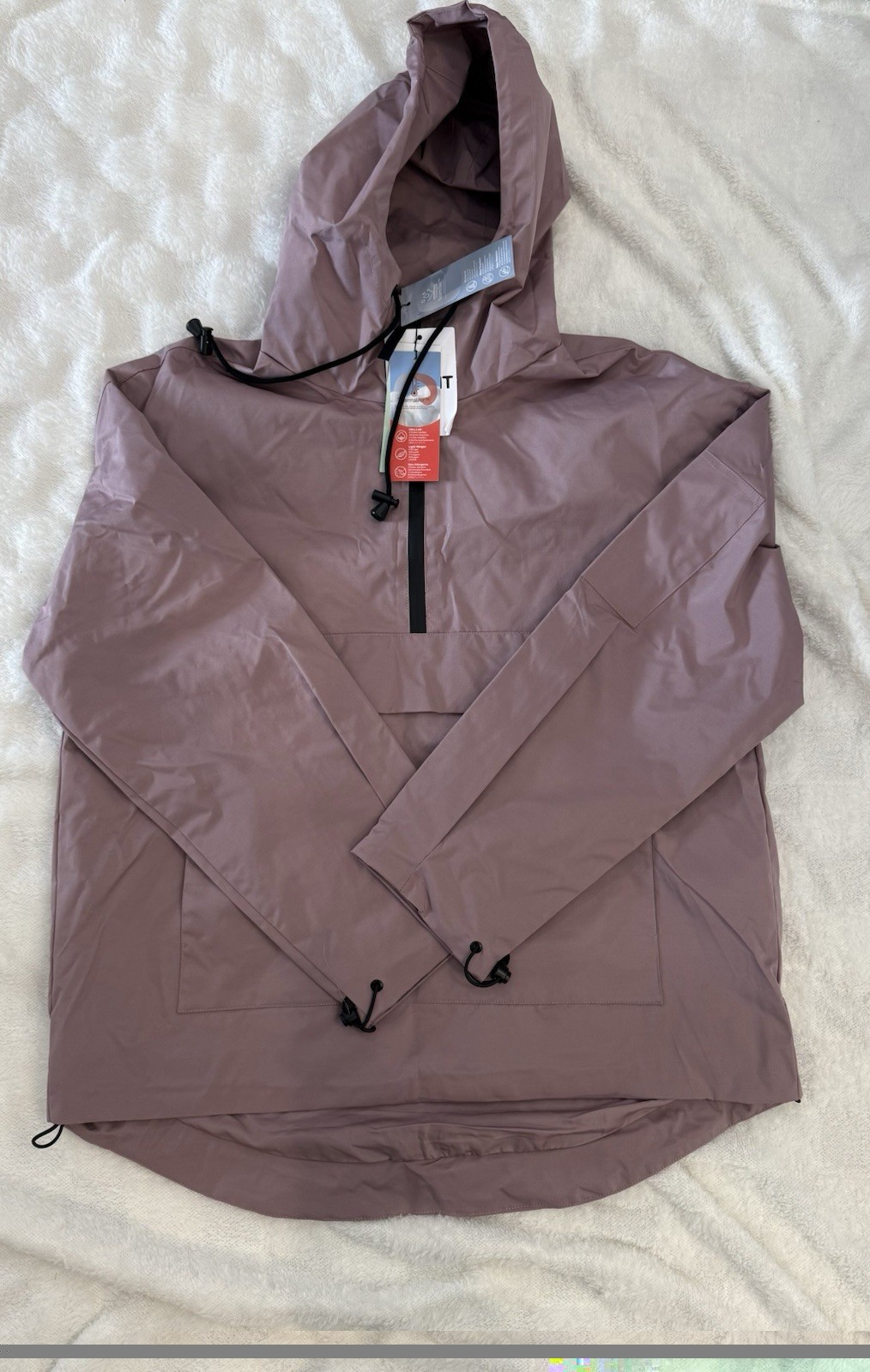 Puffit STM-TEX Waterproof Raincoat with Hoodie jacket & Kangaroo Pocket