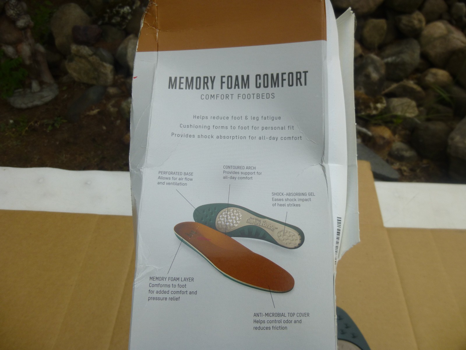 RED WING SHOES MEMORY FOAM COMFORT FOOTBEDS / INSOLES / MEN’S SIZE 7