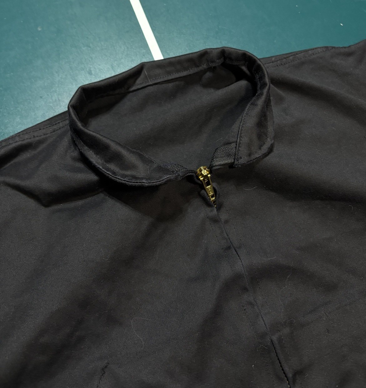 VTG 1991 French Police Dog Handler Bomber Jacket J. Veyrier Black 100L DMC Zip