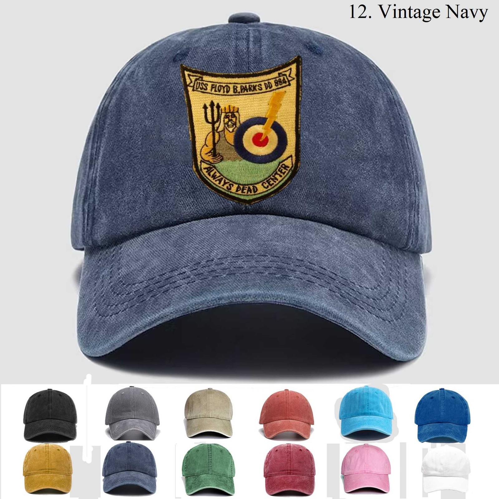 Custom Personalization Embroidered Hat Uss Floyd B Parks Dd 884, Trucker Hat