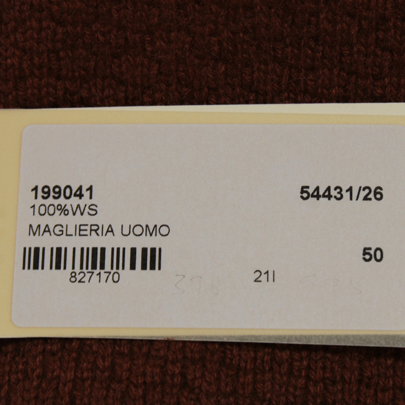 Luciano Barbera NWD Cardigan Sweater Jacket Size 50 (US M) in Brown