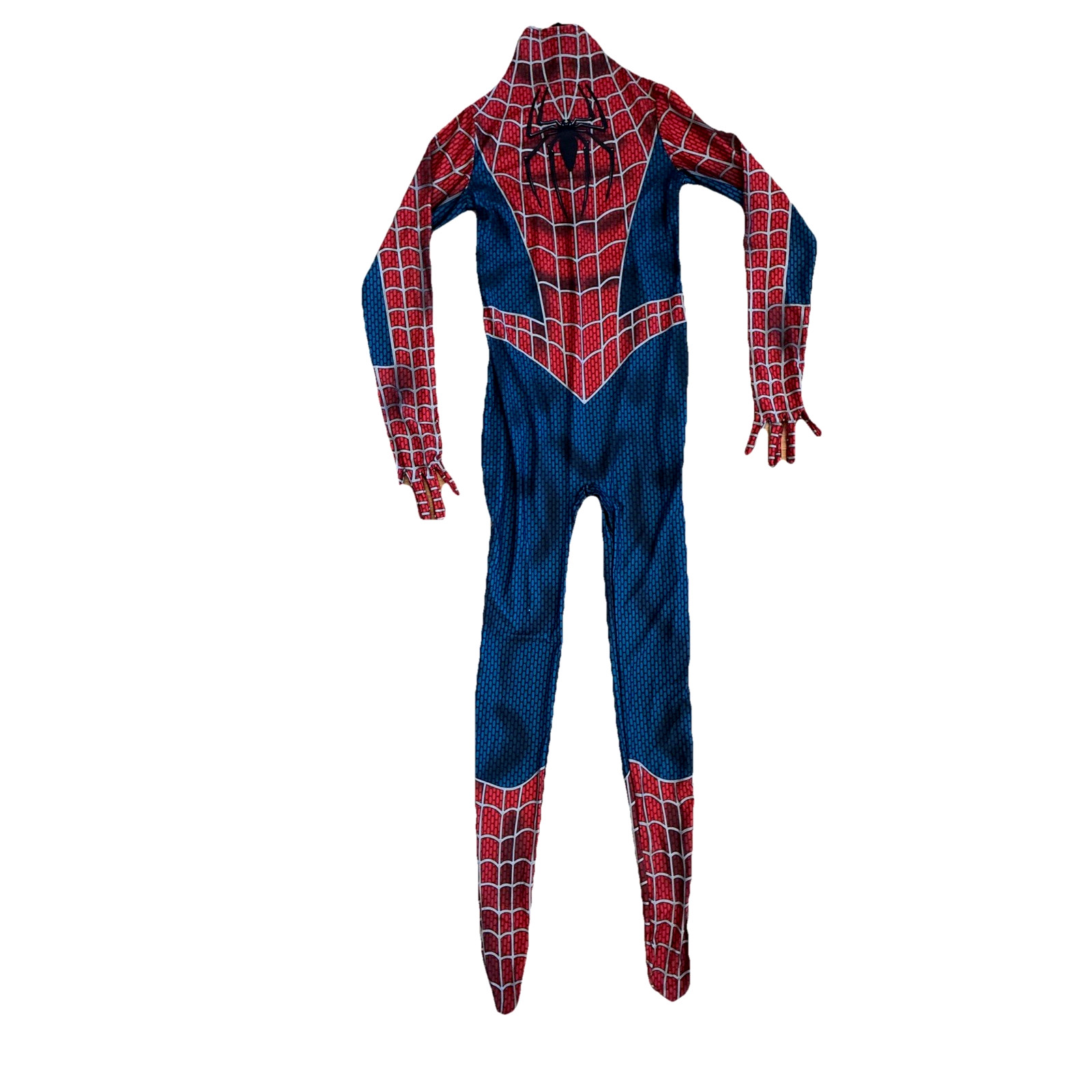 Spider-Man Size L Stretch Spandex Full Jumpsuit Adult/Kids Halloween Costume NEW