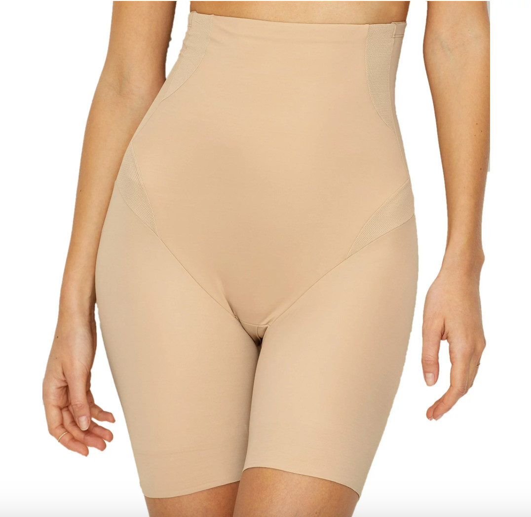 TC Fine 4419C Intimates Cool on You Hi-Waist Thigh Slimmer Medium M Nude