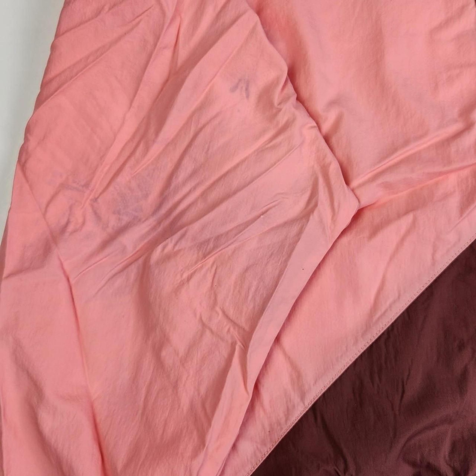 Reebok Vintage Style Colorblock Windbreaker Jacket Pink Brown Women’s XL