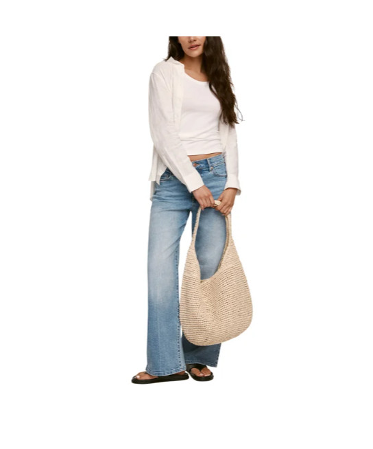 Banana Republic Women s Raffia Tote: TAN.**LIMITED TIME** FREE SHIPPING