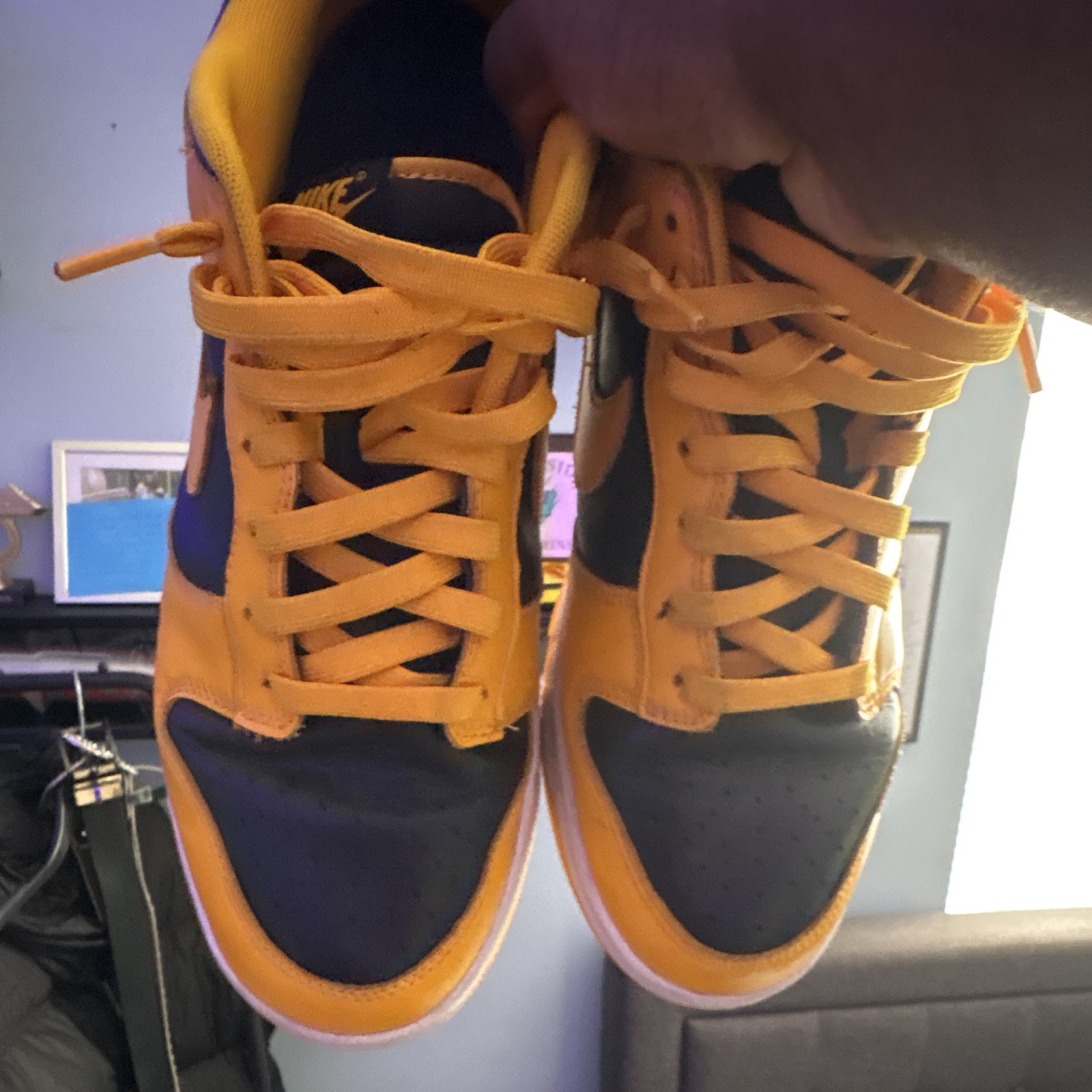 Nike Men’s Dunk Goldenrod Low Top Athletic Sneakers Yellow/Black