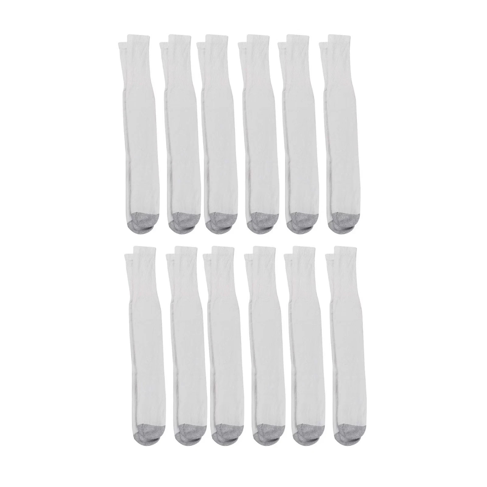 Hanes Men’S Double Tough Durability Over-The-Calf Tube Socks, 12-Pack