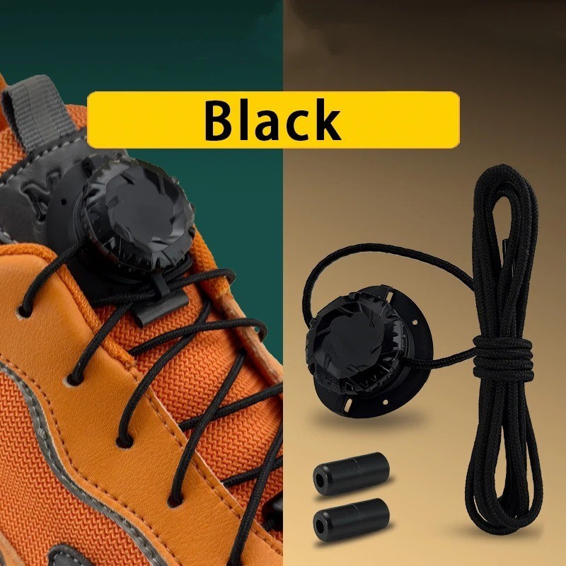 Swivel Buckle Laces Automatic No Tie Shoelaces Sneakers Kids Adult 1Pair Genuine