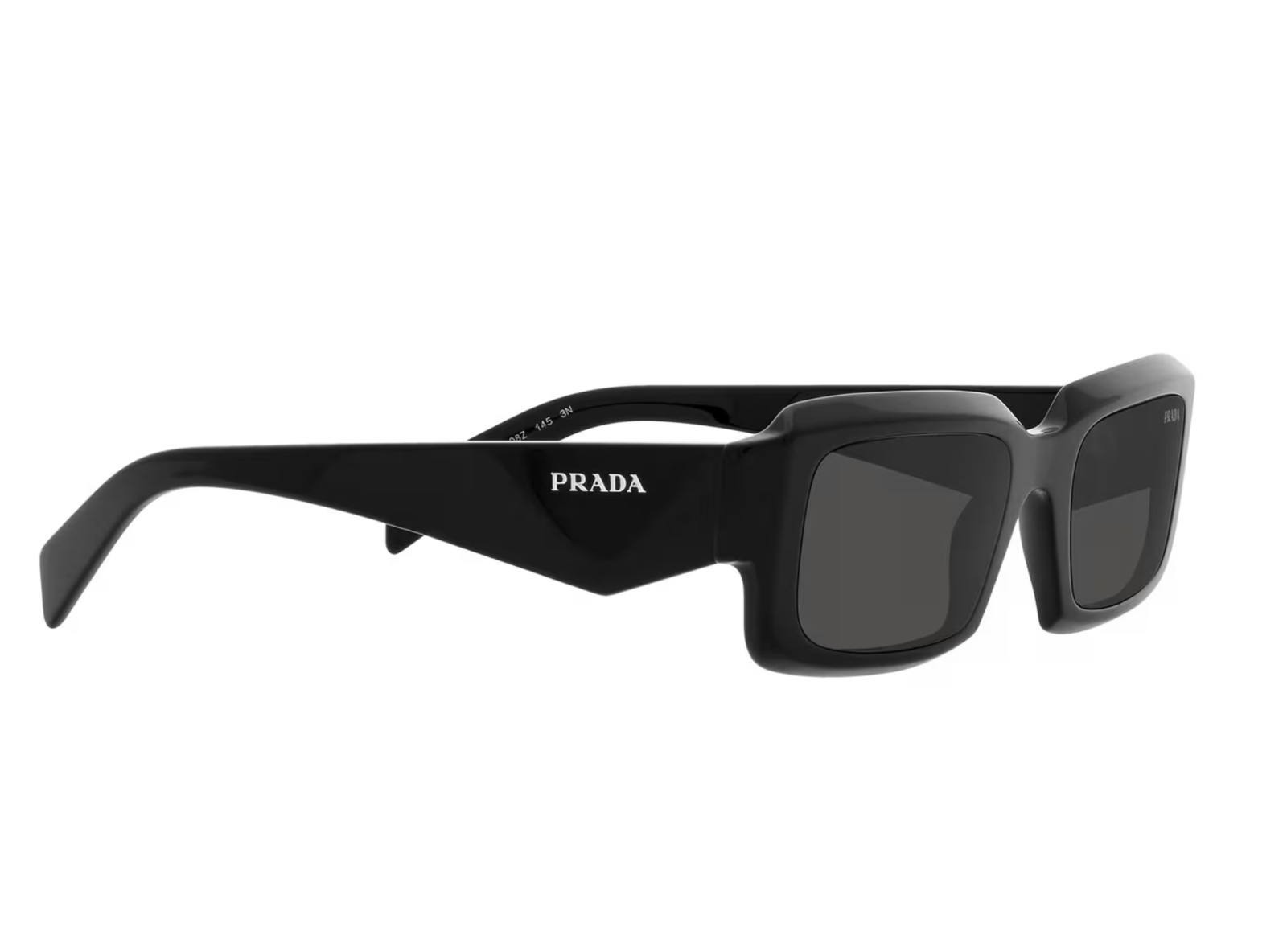 Prada PR27ZS 16K08Z Square Sunglasses in Black /Gray Lens 100% UV