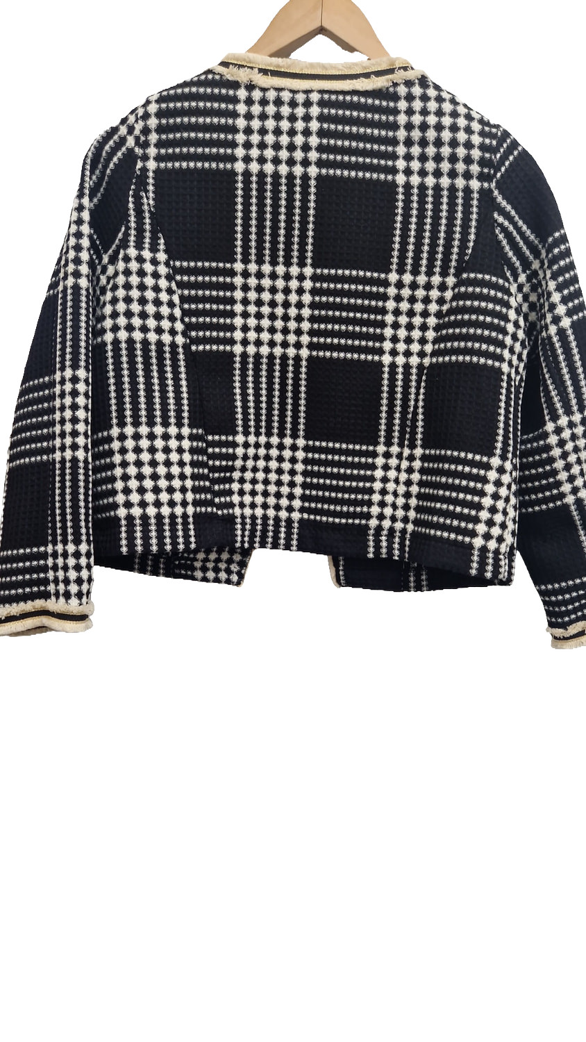 Dorothy Perkins Petite Tweed-Style Check Jacket – UK Size 10