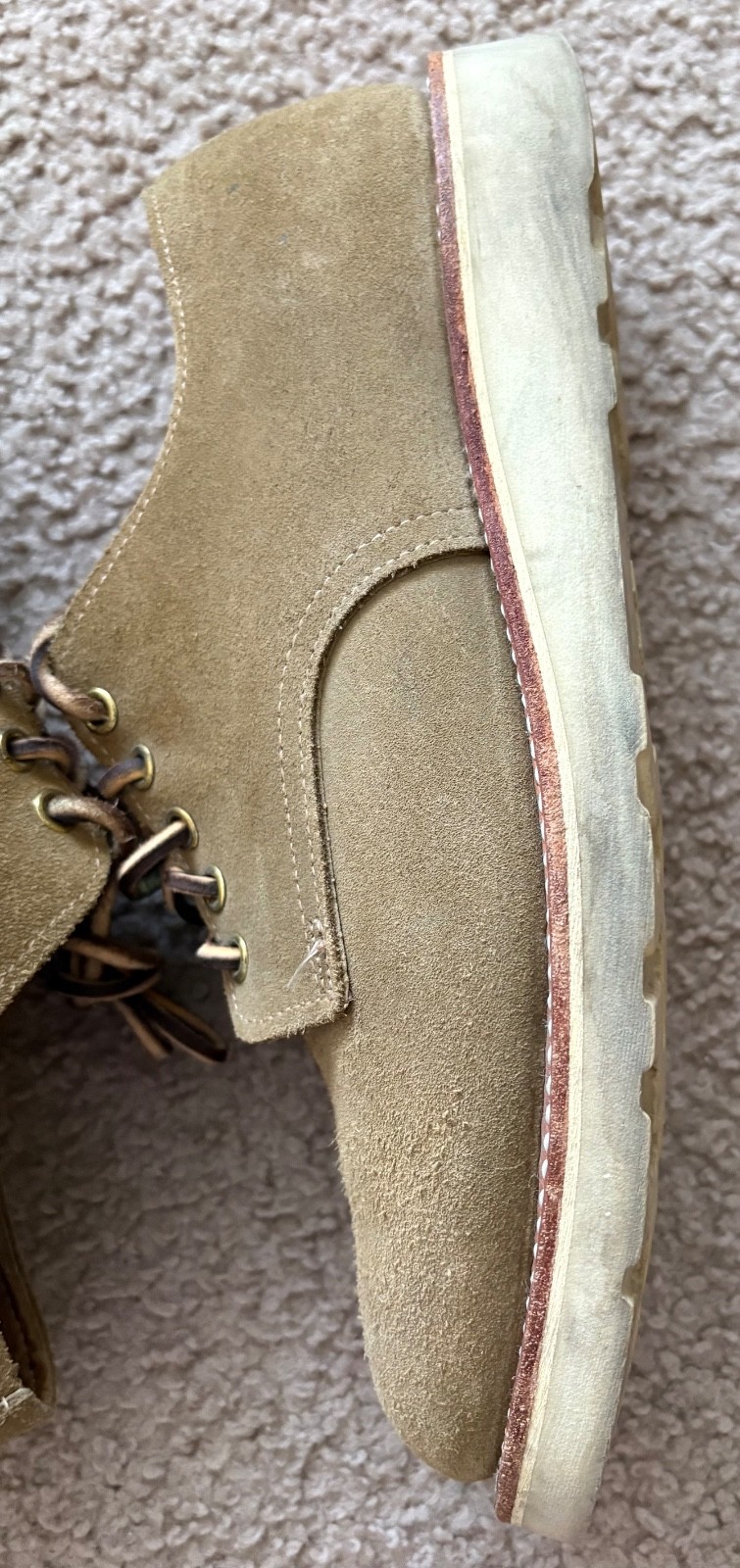 Mark Albert Roughout Derby Goodyear Welted Leather Boots Vibram 9.5 D Huckberry