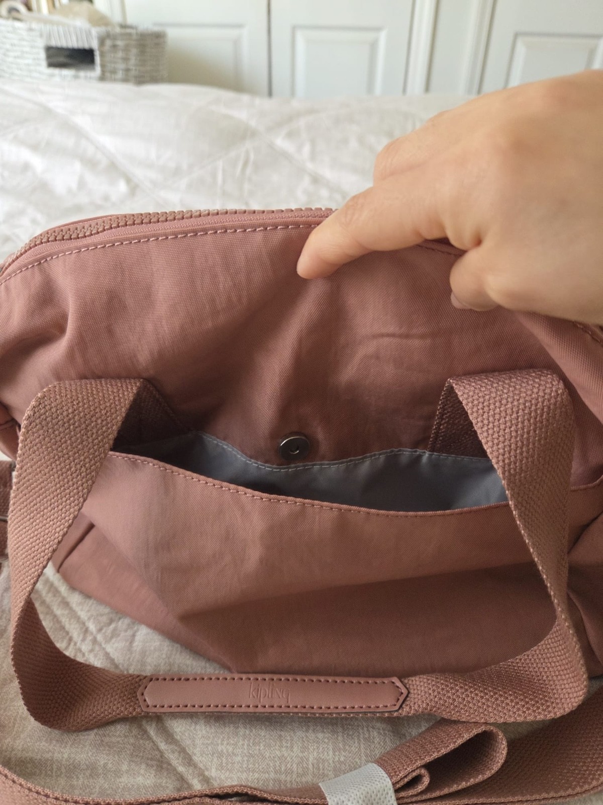 NEW Kipling Klara Satchel Crossbody bag (Kind Rose) with adjustable strap