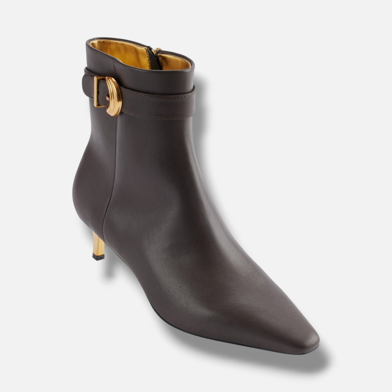 Donna Karan New York Women’s Brown Clair High-Heel Ankle Booties Shoes Size 7M