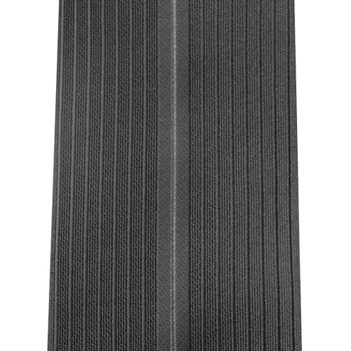 2.17” Slim Ties for Men 5.5CM Skinny Fancy Designer Necktie Black Many Line