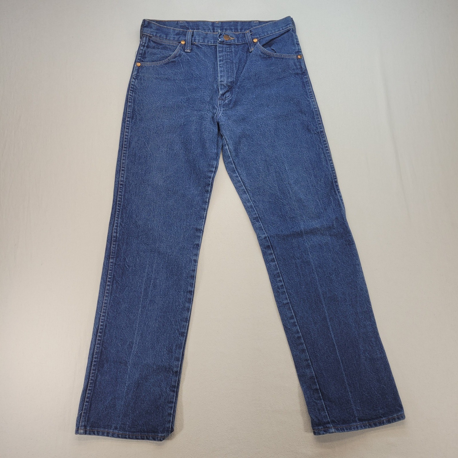 Wrangler Jeans Mens 32×31 Blue VTG Cowboy Cut 13MWZ Straight Leg Denim Made USA