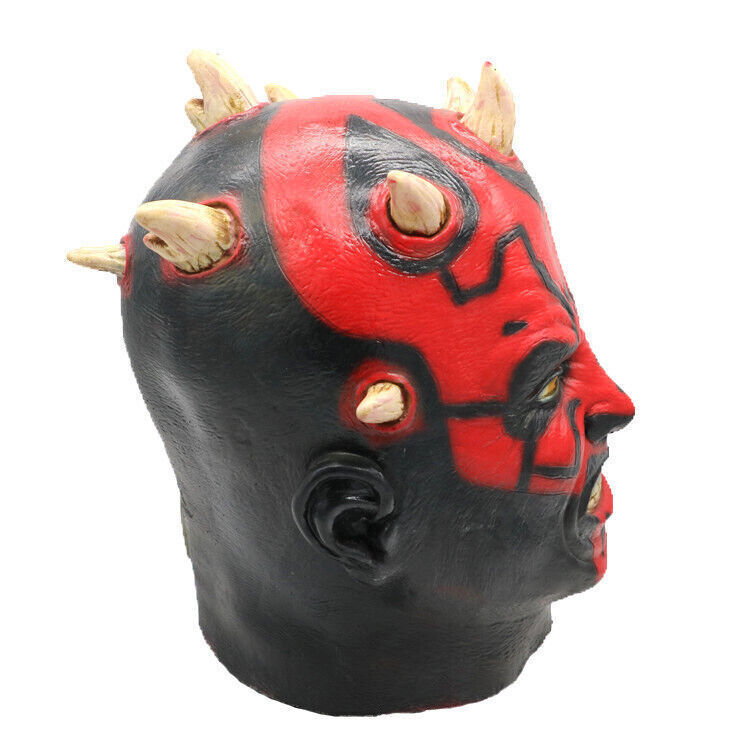 Star Wars Cosplay Darth Maul Sith Mask Full Head Halloween Masquerade Mask Props