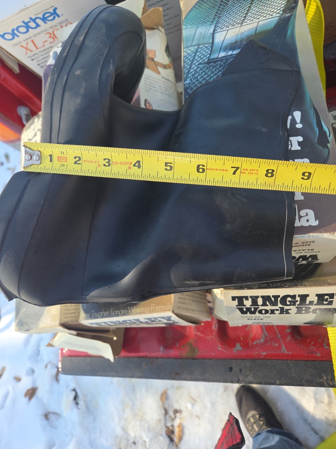 ONE PAIR ONLY TINGLEY RUBBER WORK BOOT STOCK NO 1400 MEDIUM 8-9 1/2 SELLING MORE