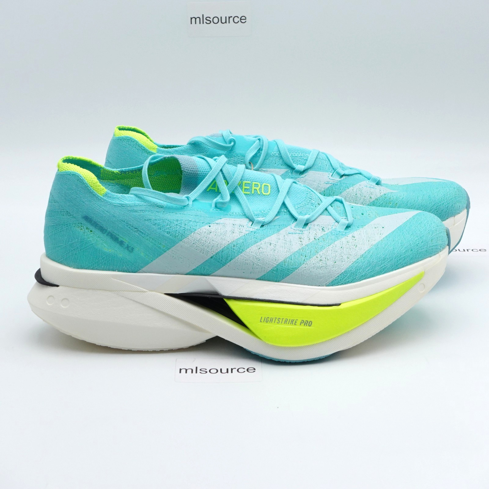 adidas Adizero Prime X3 Strung Carbon Plate Running Shoe Men’s JR2598 Flash Aqua