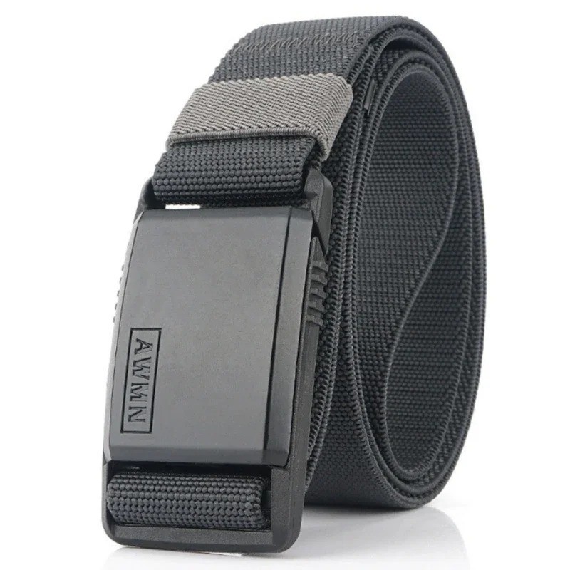 Belt Magnetic Buckle Adjustable Belts For Men Military Combat Elastic Bel