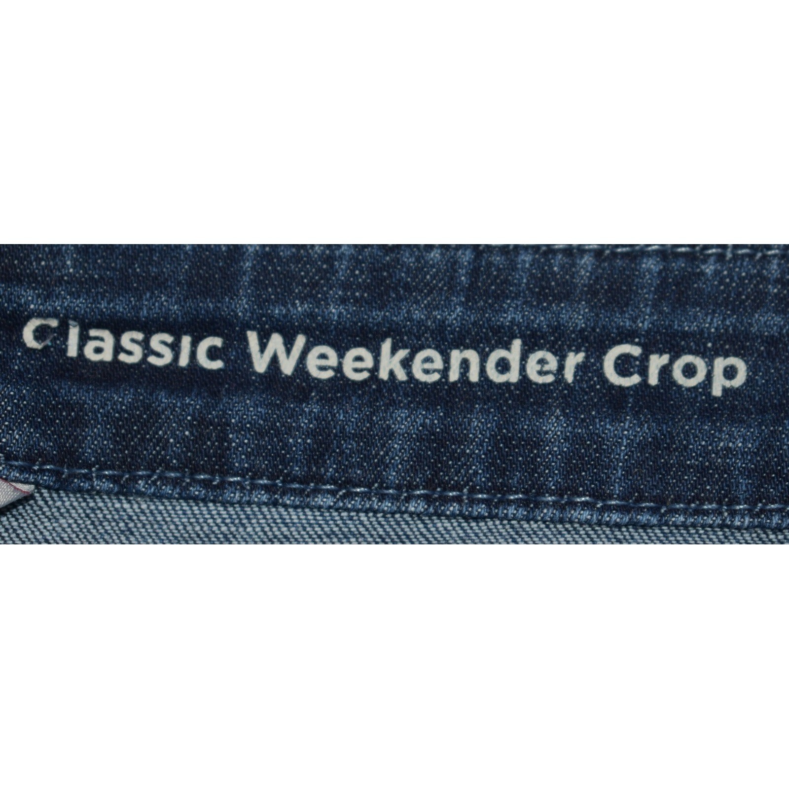 Laurie Felt Los Angeles Classic Weekender Crop Jeans Blue Denim 10 A367030