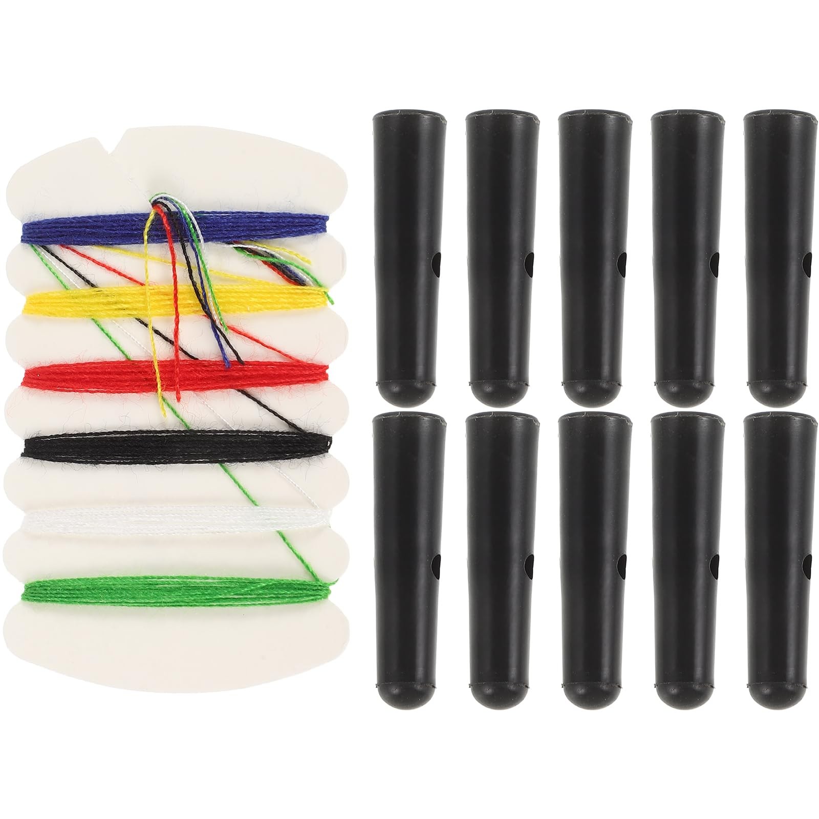 10Pcs Black Plastic Umbrella Tail Beads Folding Umbrella Parts Rain Tail Head…