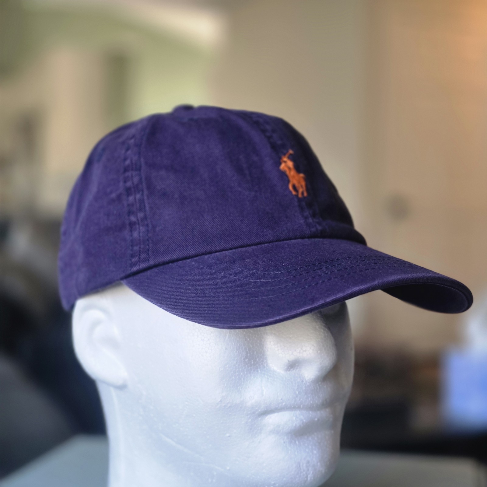 Polo Ralph Lauren Men’s One Size Cotton Chino Adjustable Ball Cap Purple