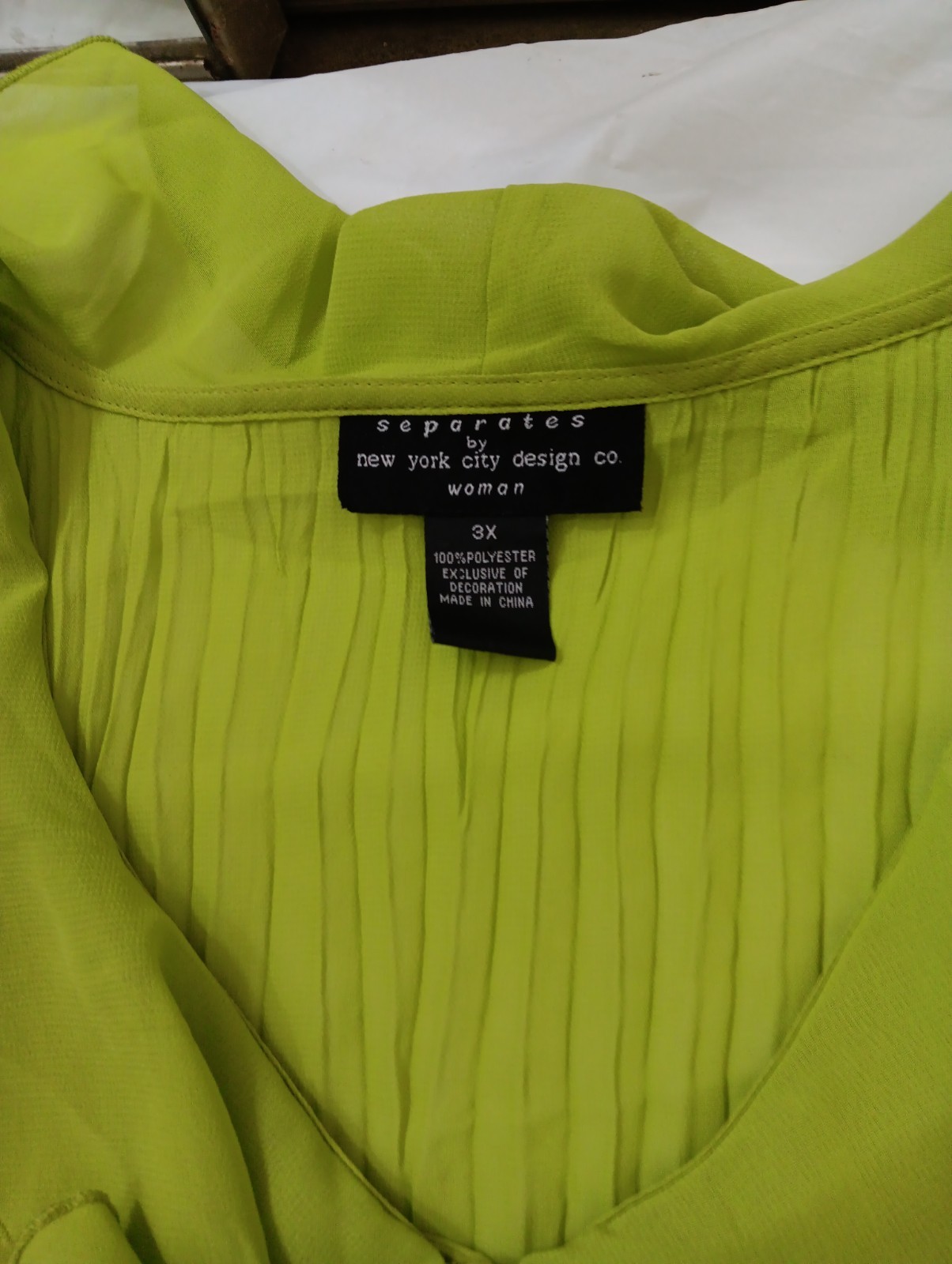 Separates by New York City Design Co Woman’.subtle embroidered details. Size 3XL