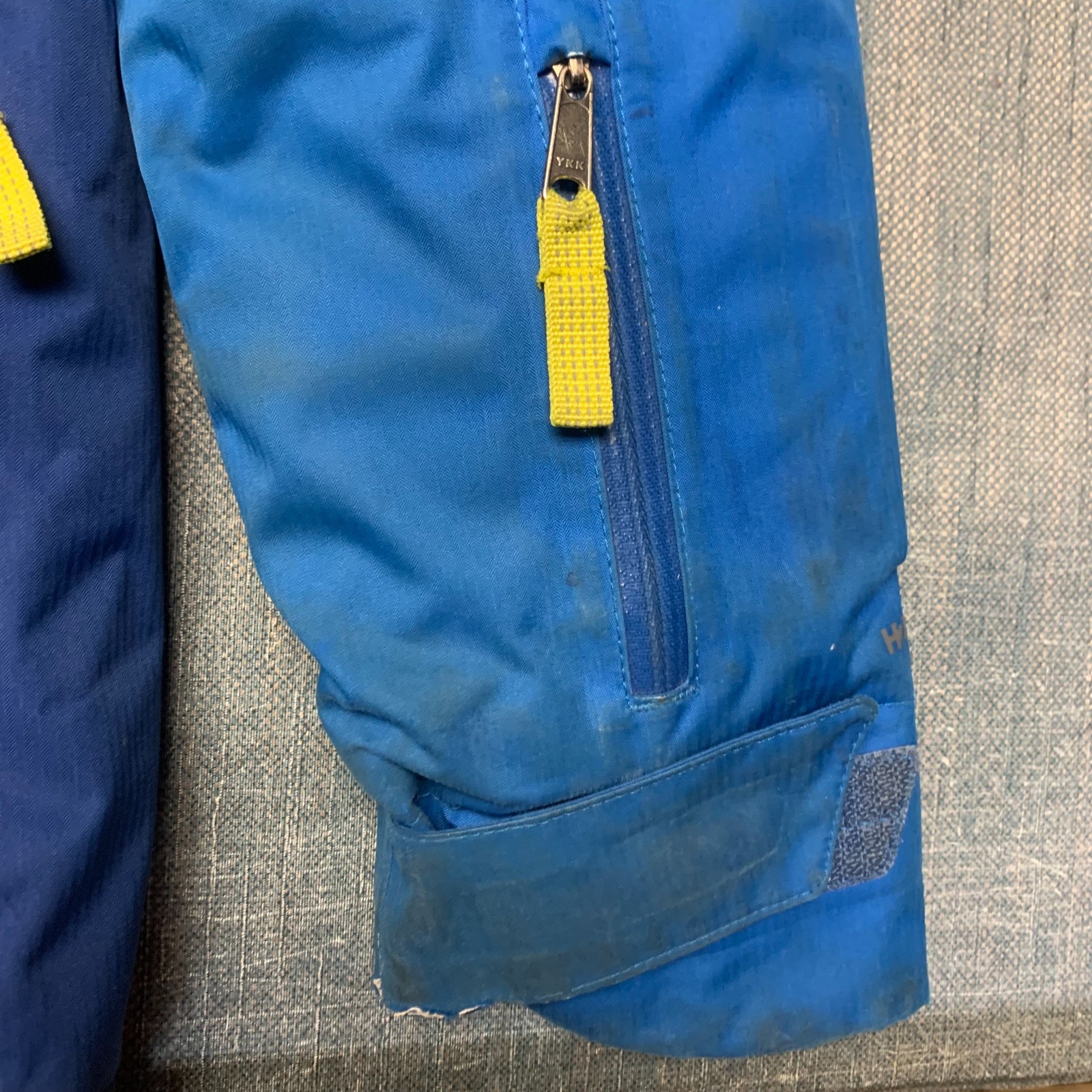 Patagonia Youth Ski Jacket Size XS 5-6 Blue Hooded Winter Insulated Full Zip