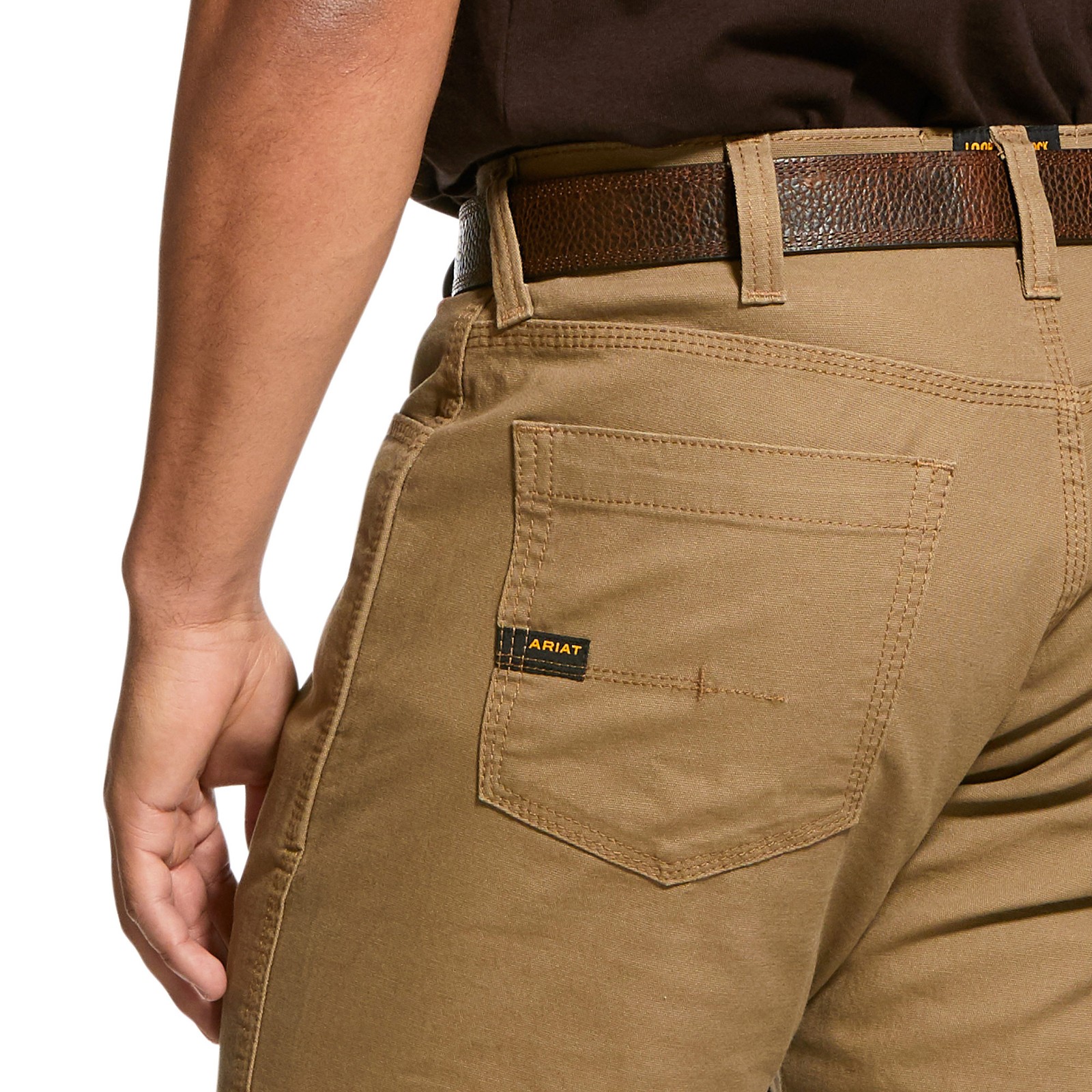 Ariat, Made Tough Straight Leg Pant, Waist 42 in, Inseam 30 in, Color Khaki,