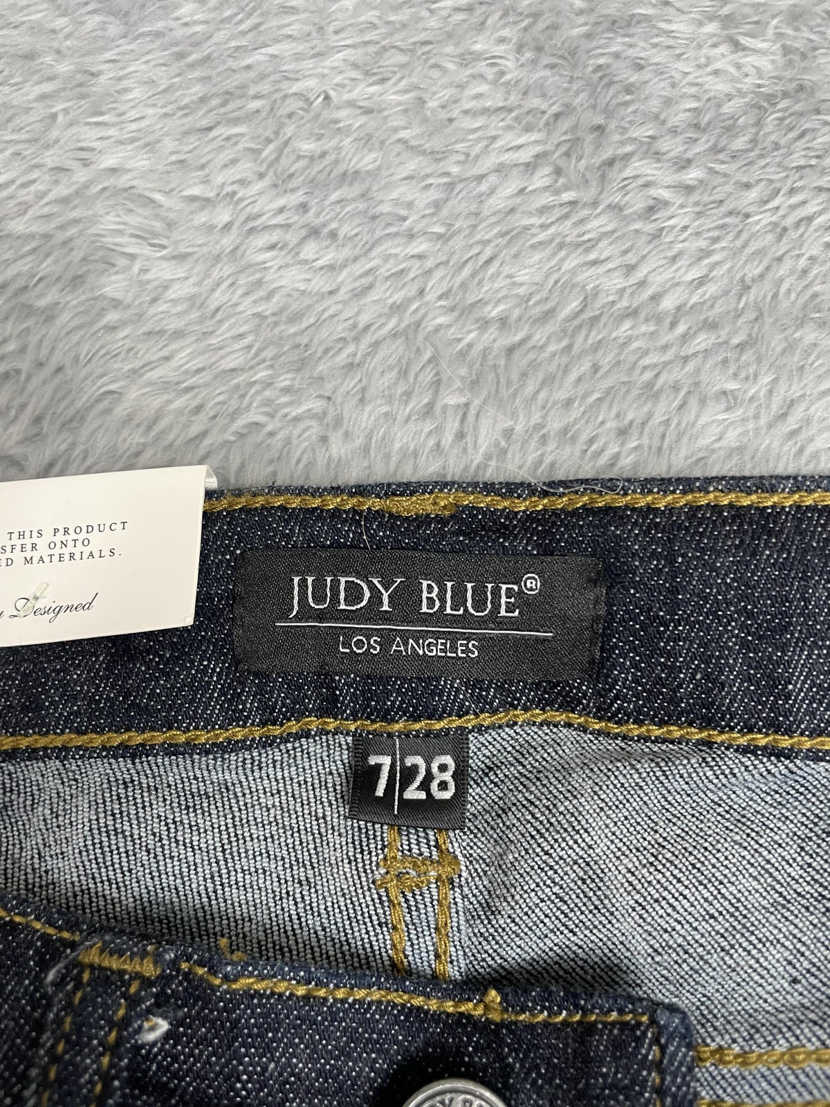 Judy Blue Boot Cut Jeans Womens 7/28 Blue Dark Wash Mid Rise Stretch Denim