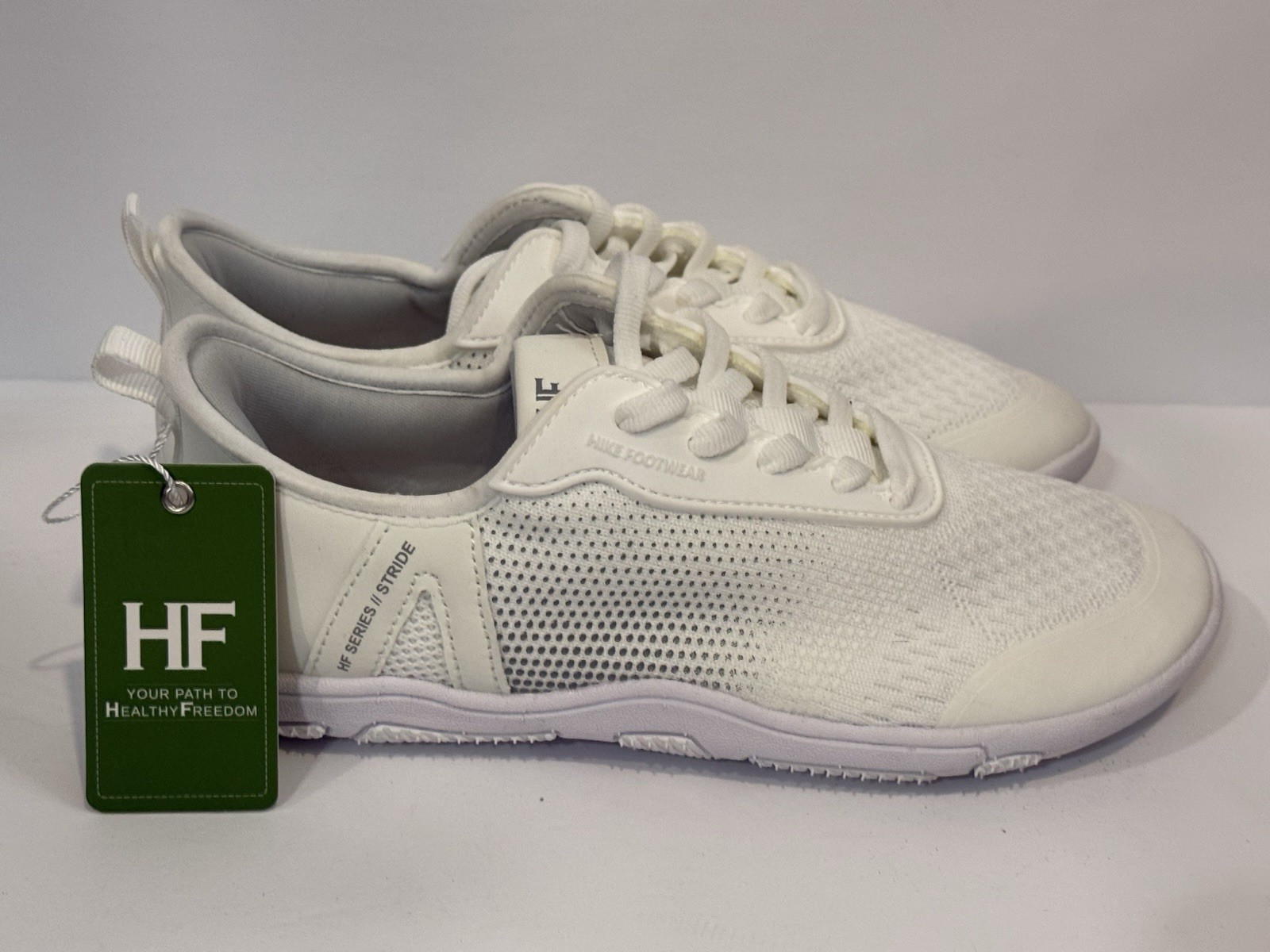NWT Hike Footwear HF Stride Barefoot Shoes White Unisex Size EU36 Women 6 Men 4
