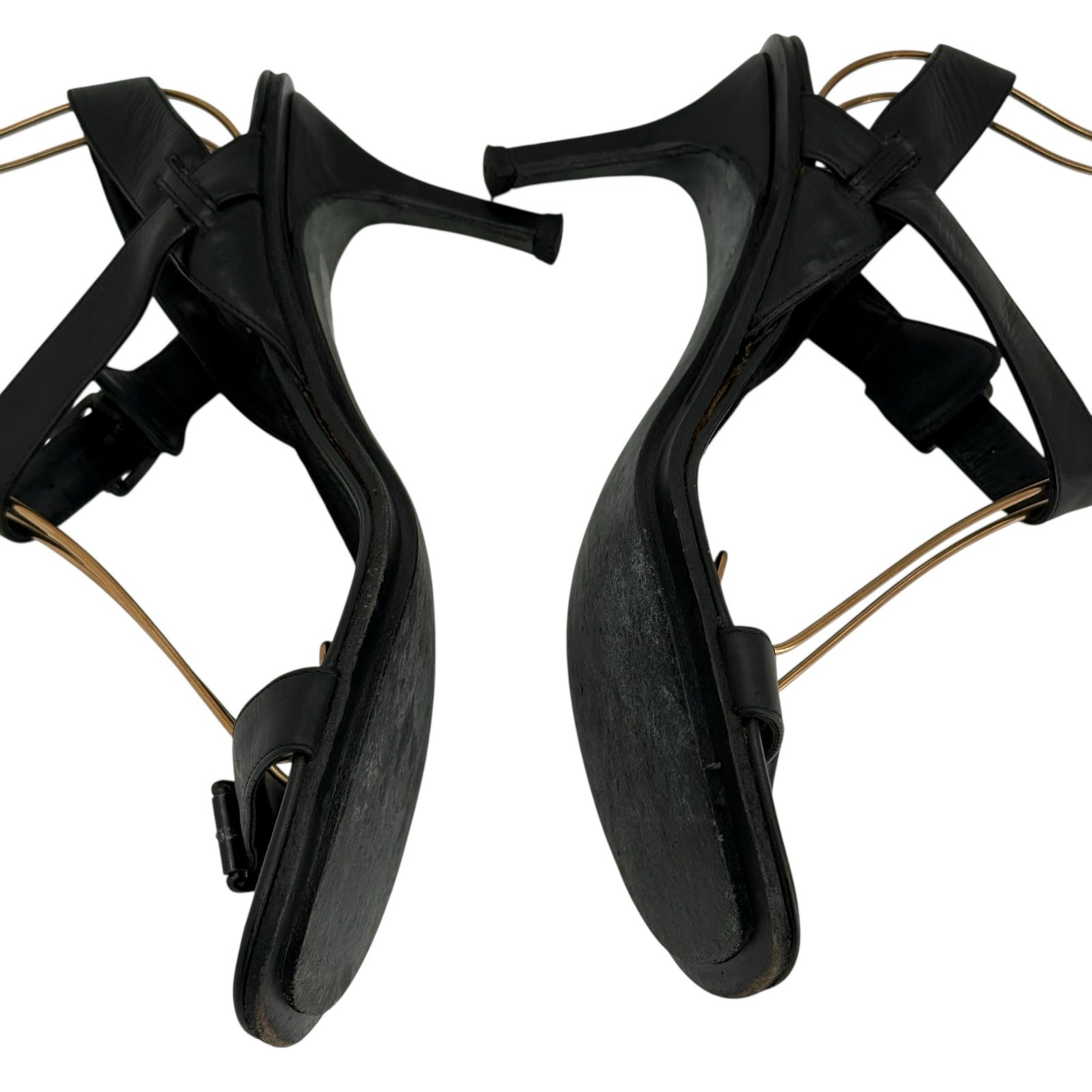 Ann Demeulemeester Vintage Strappy Heeled Sandals Womens 36.5 Black Langenlook